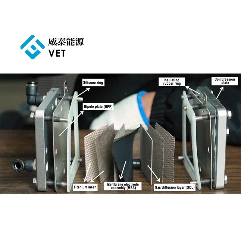 PEM 수소 생산 전해저의 조성 및 작업 원리